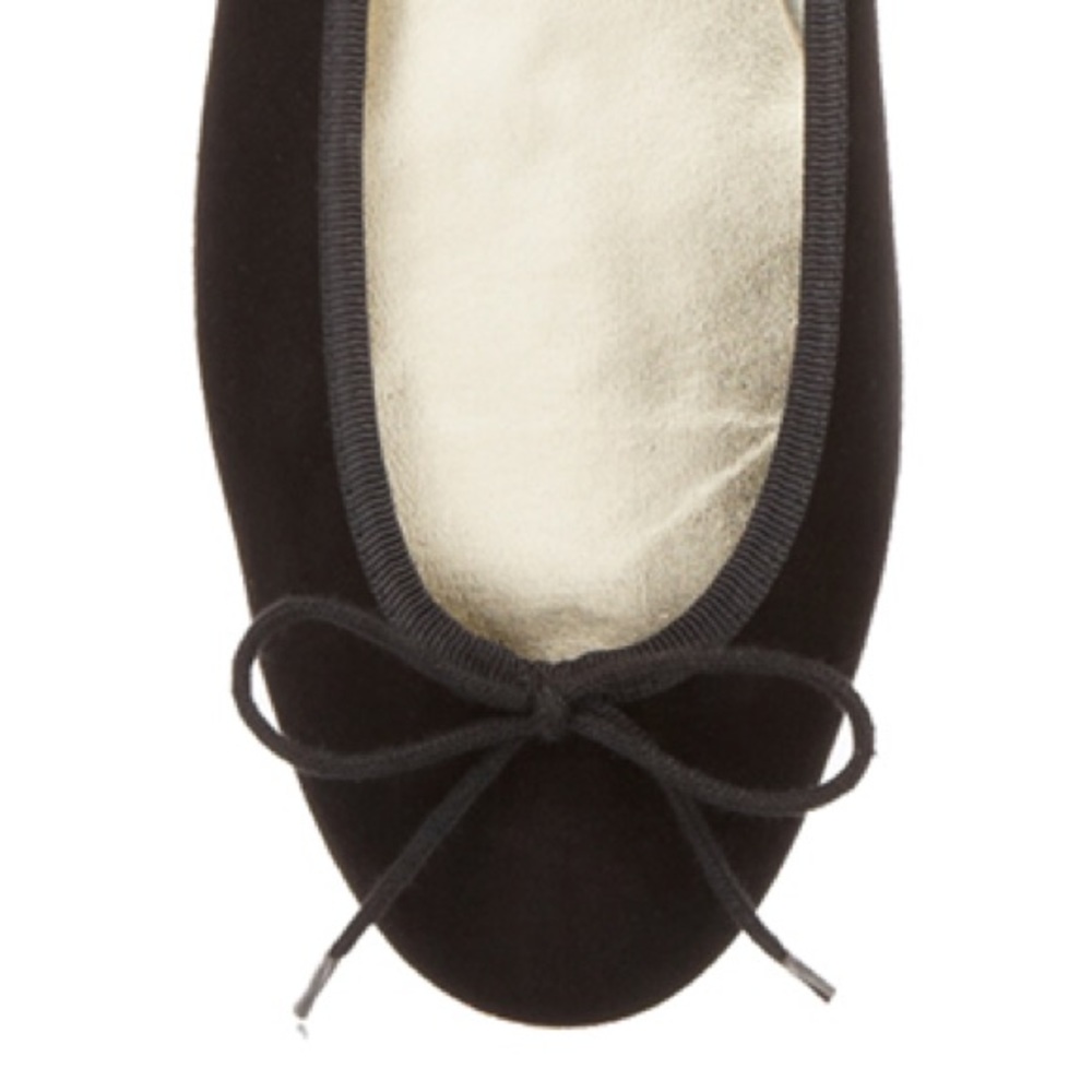 London Sole / French Sole black Henrietta flats